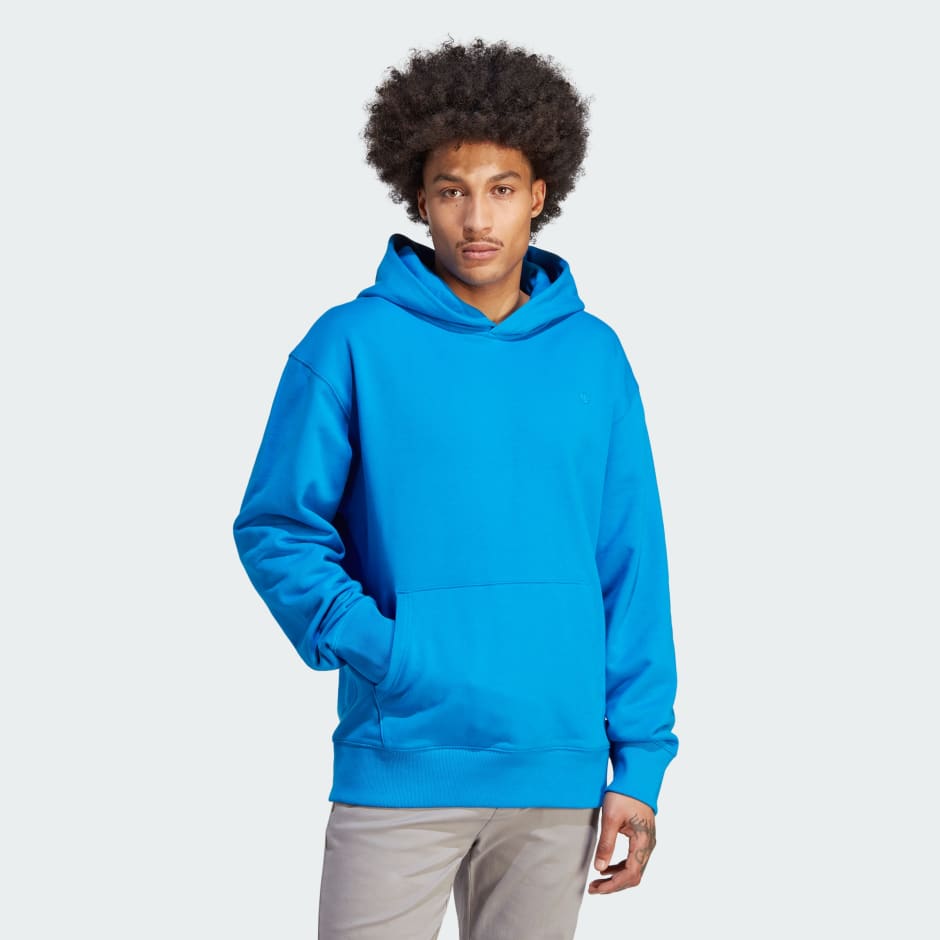 Men's Clothing - Adicolor Contempo French Terry Hoodie - Blue | adidas ...