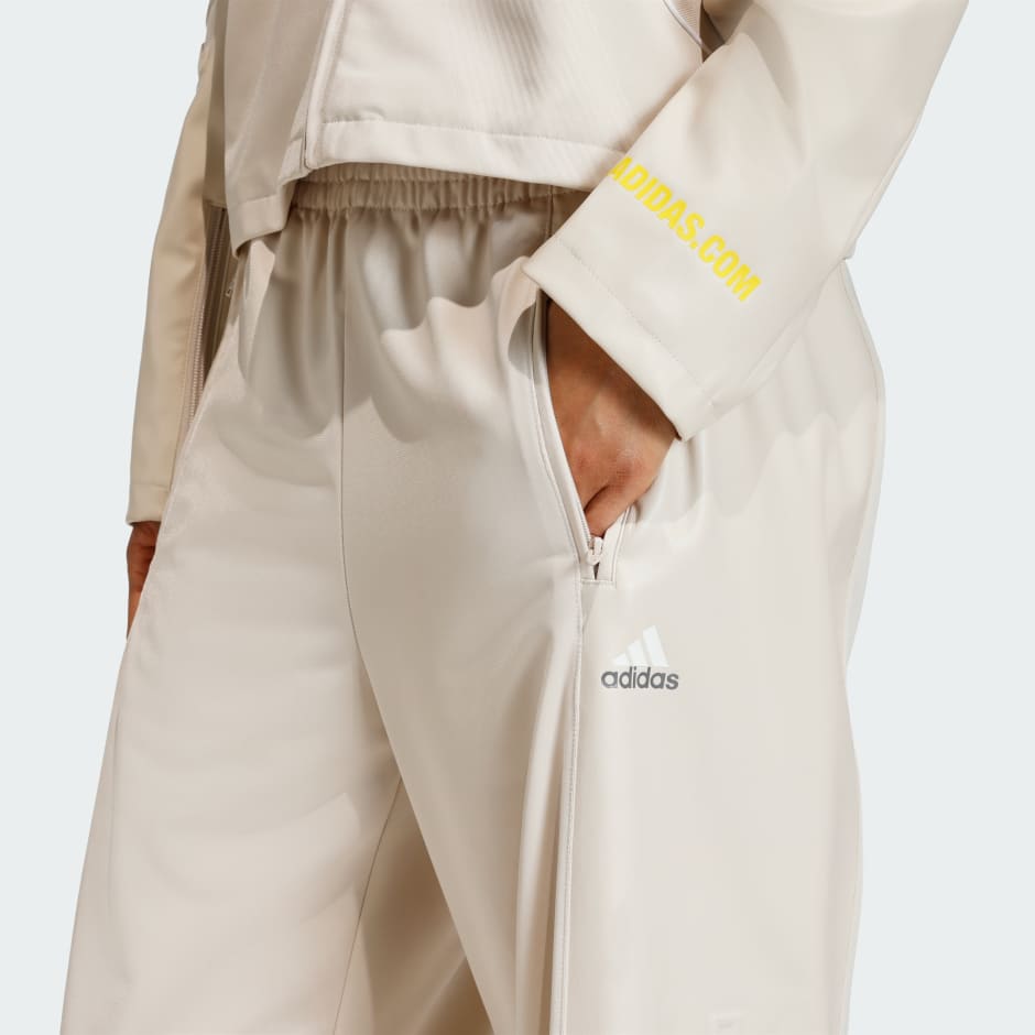 TEAMGEIST FAUX LEATHER TRACK PANTS