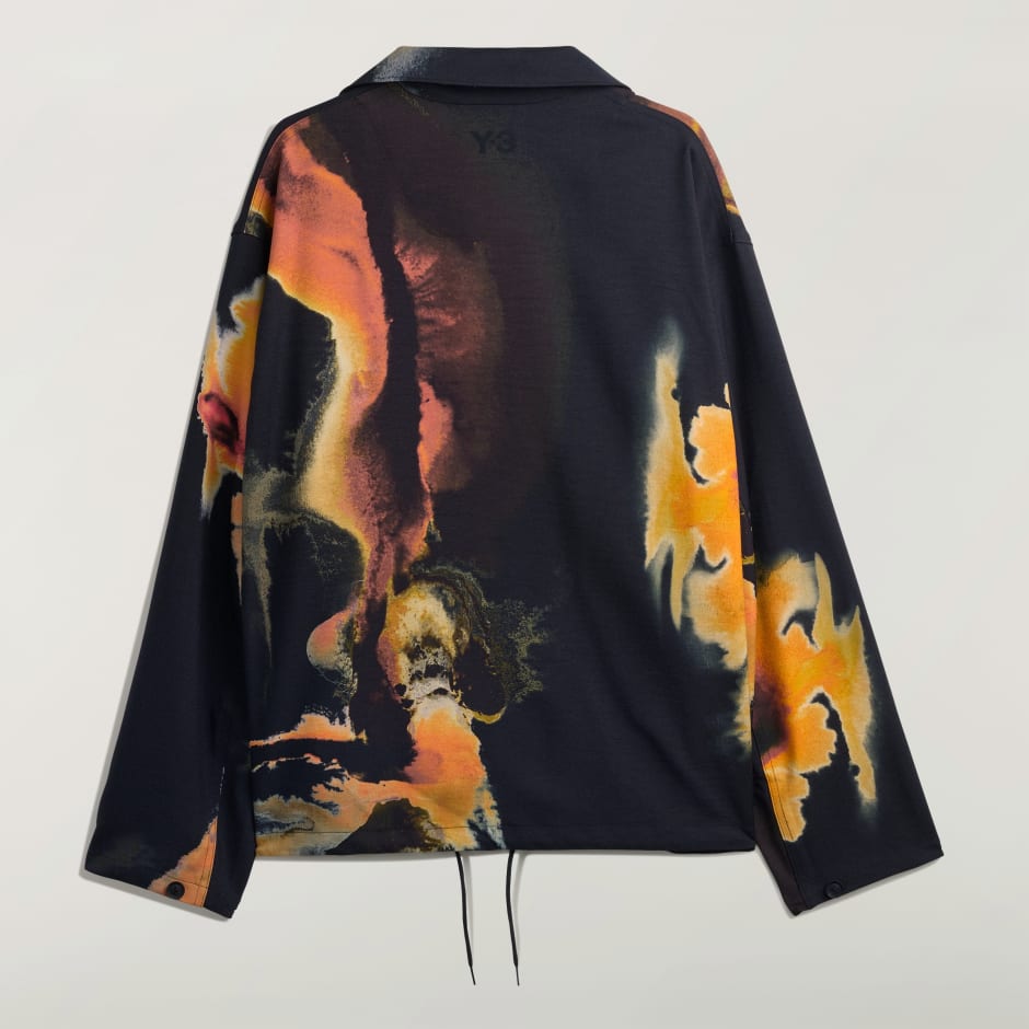 adidas Y-3 AOP Sport Uniform Coach Jacket - Black | adidas UAE