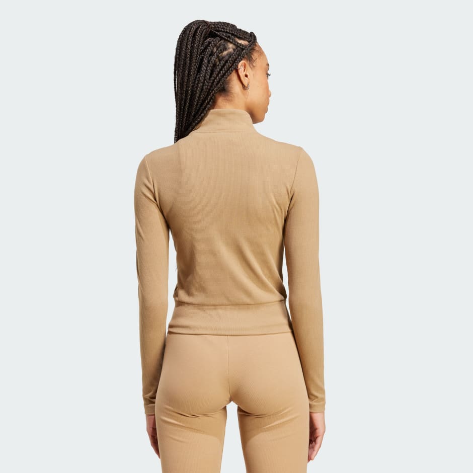 Essentials Rib Full-Zip Track Top