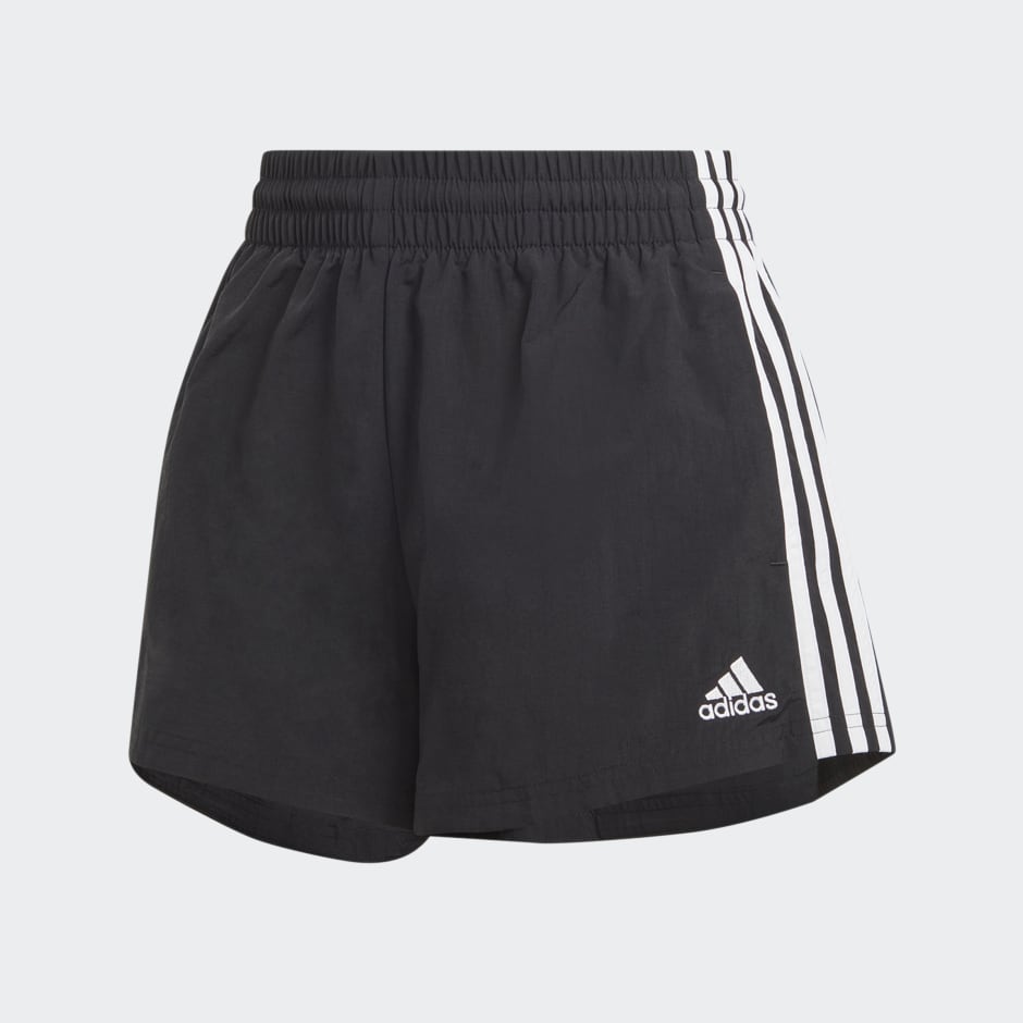 adidas Essentials 3-Stripes Woven Shorts - Black | adidas TZ