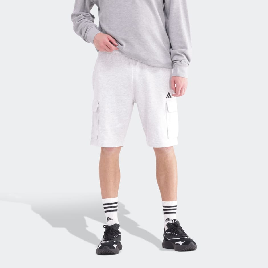 Essentials Feel Cozy Fleece Cargo Shorts
