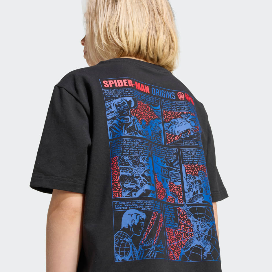 تيشيرت مزين برسومات سبايدرمان من أديداس وMarvel