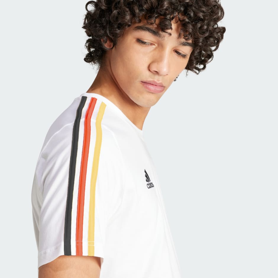 Men's Clothing - Germany DNA 3-Stripes Tee - White | adidas Saudi 