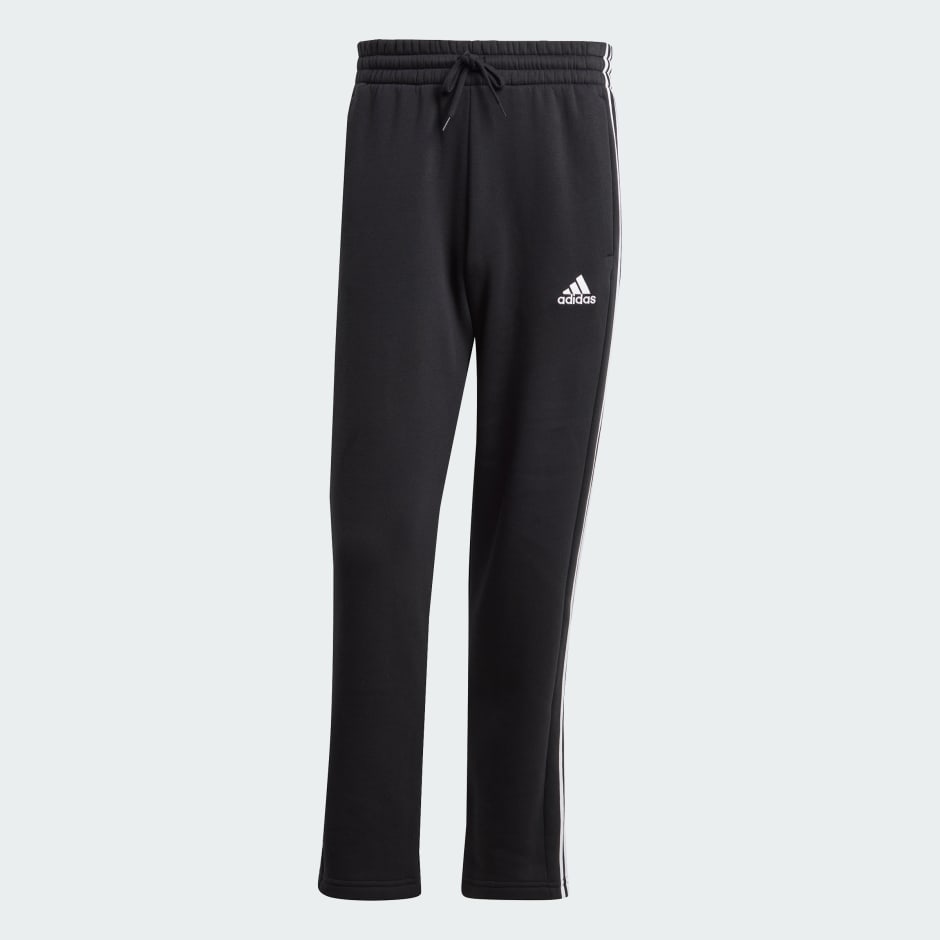 بنطال Essentials 3-Stripes Open Hem Fleece