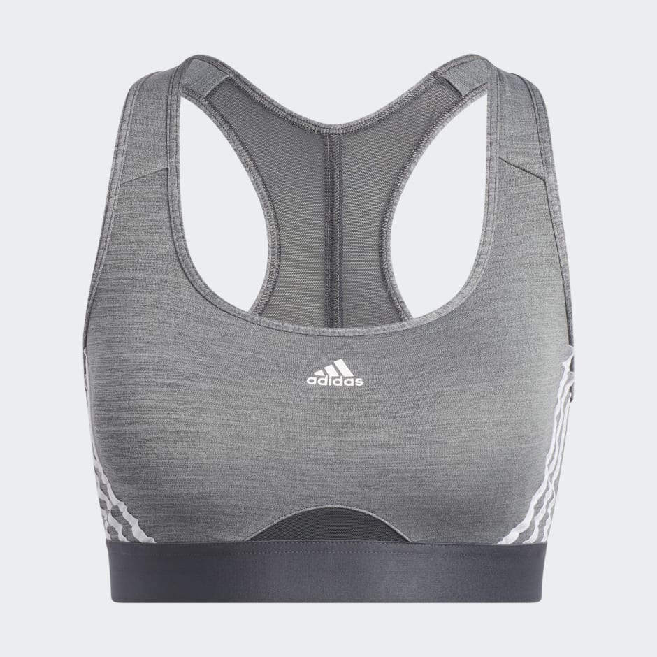 adidas Powerreact Training Medium-Support 3-Stripes Bra