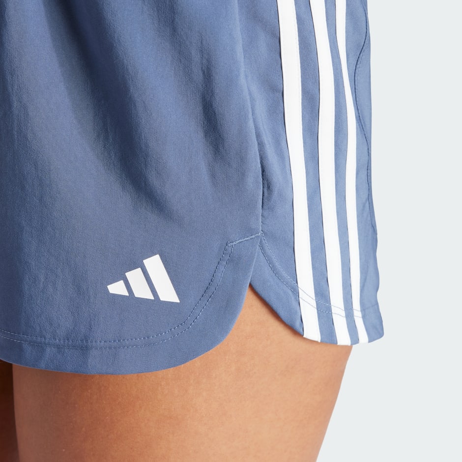 Pacer Training 3-Stripes Woven High-Rise Shorts