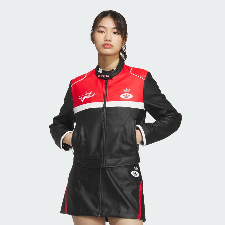 Racing V-Day Pleather Jacket