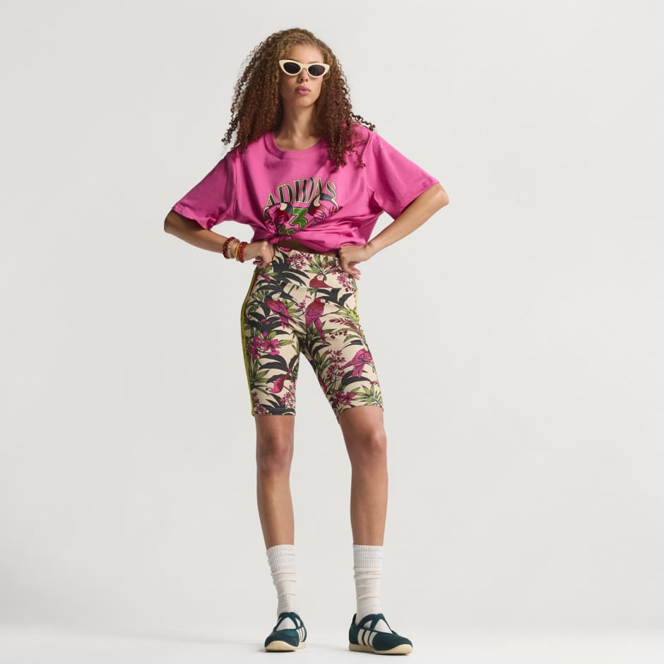 PANTALONI SCURȚI DE CICLISM ADIDAS x FARM RIO