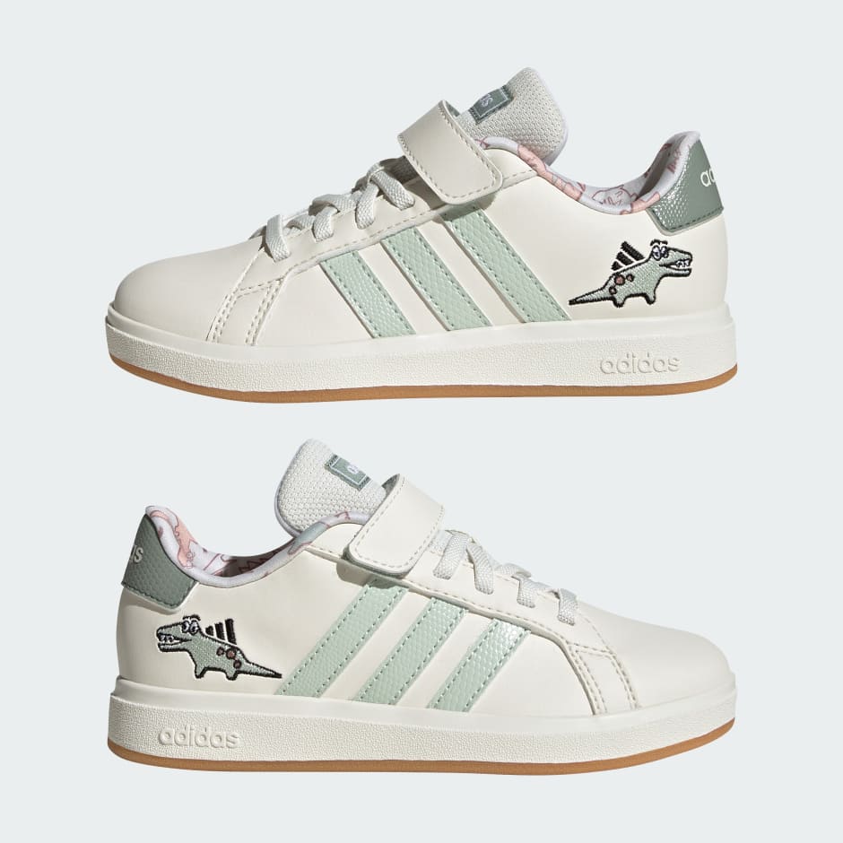 adidas Dino Grand Court 2.0 Shoes Kids - White | adidas KE