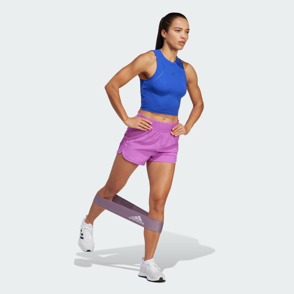 Pacer Training 3-Stripes Woven High-Rise Shorts