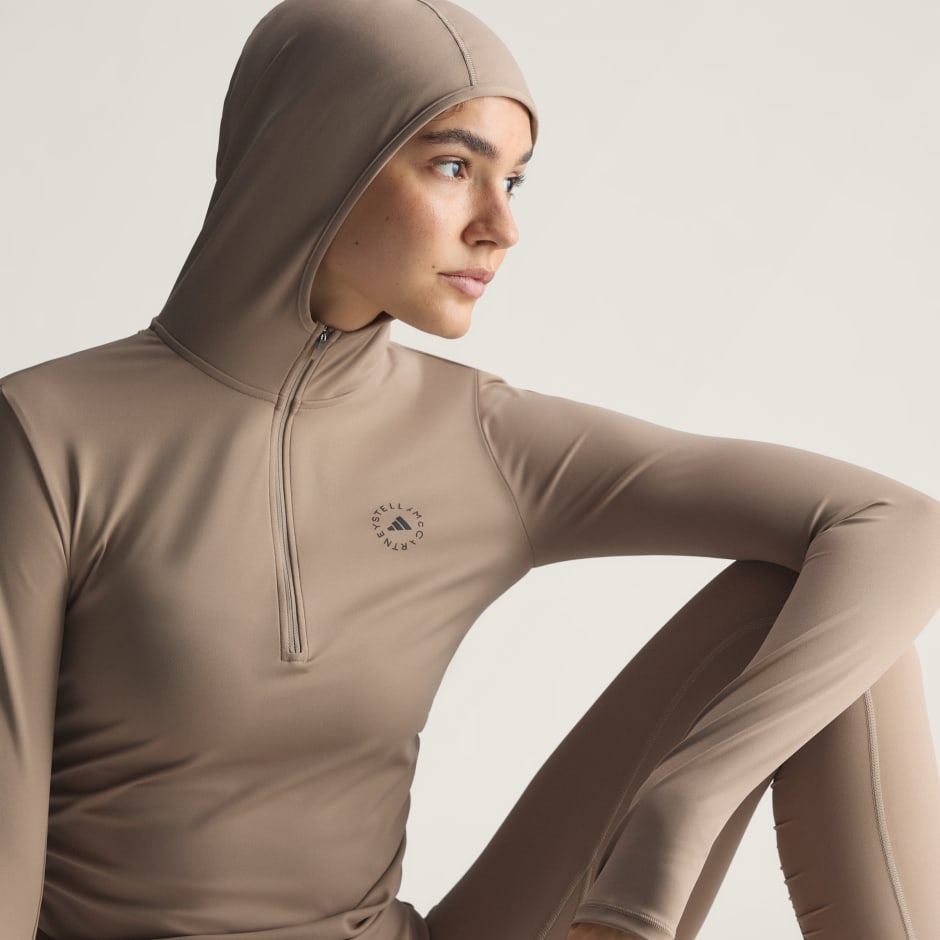 adidas by Stella McCartney Studio Ruched Long Sleeve Top