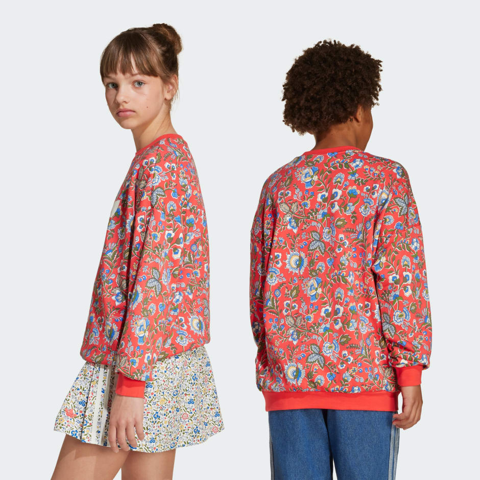 Bluză sport adidas Originals x Liberty London pentru copii