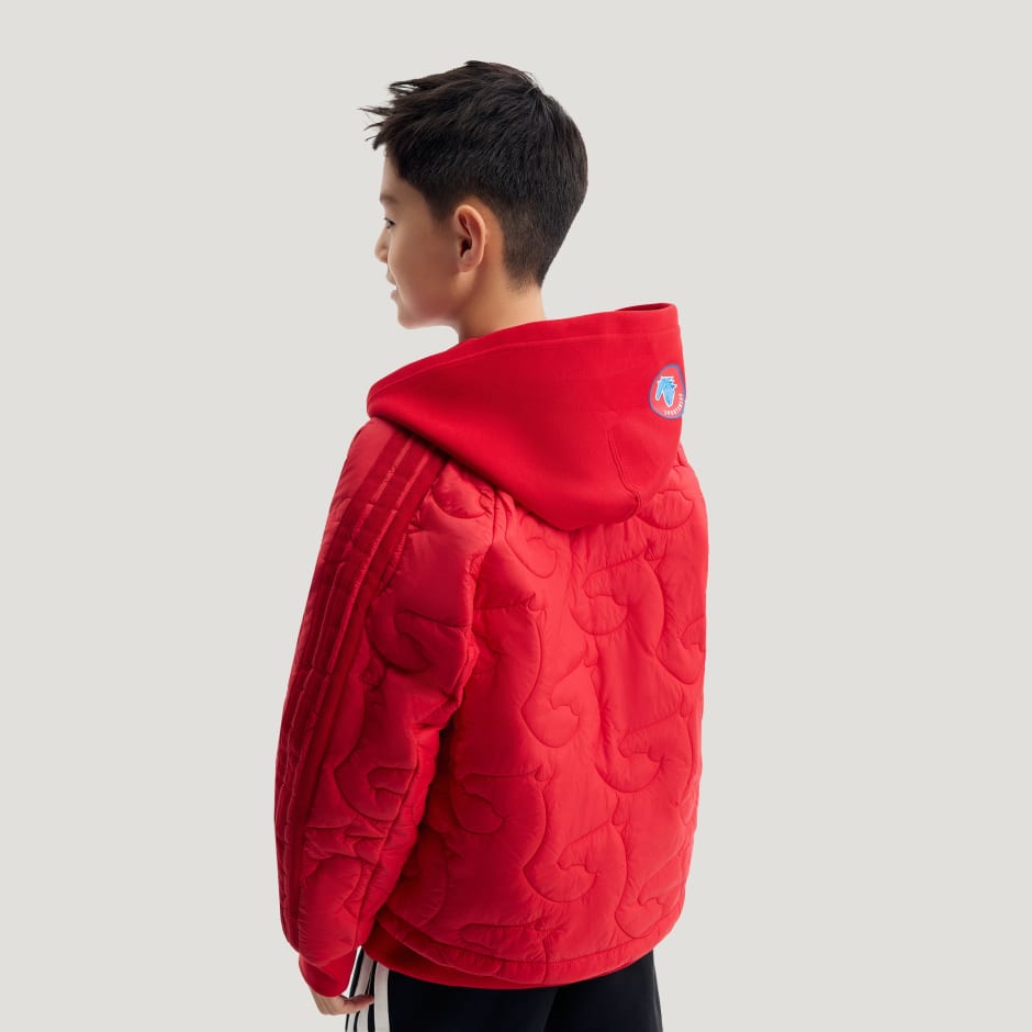 SPORTSWEAR Junior Boys 3 Stripes Quilted Padding Jacket