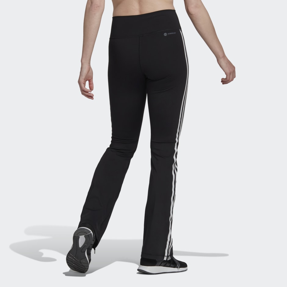 adidas High waist flared fit legging met split • Lichtroze • de