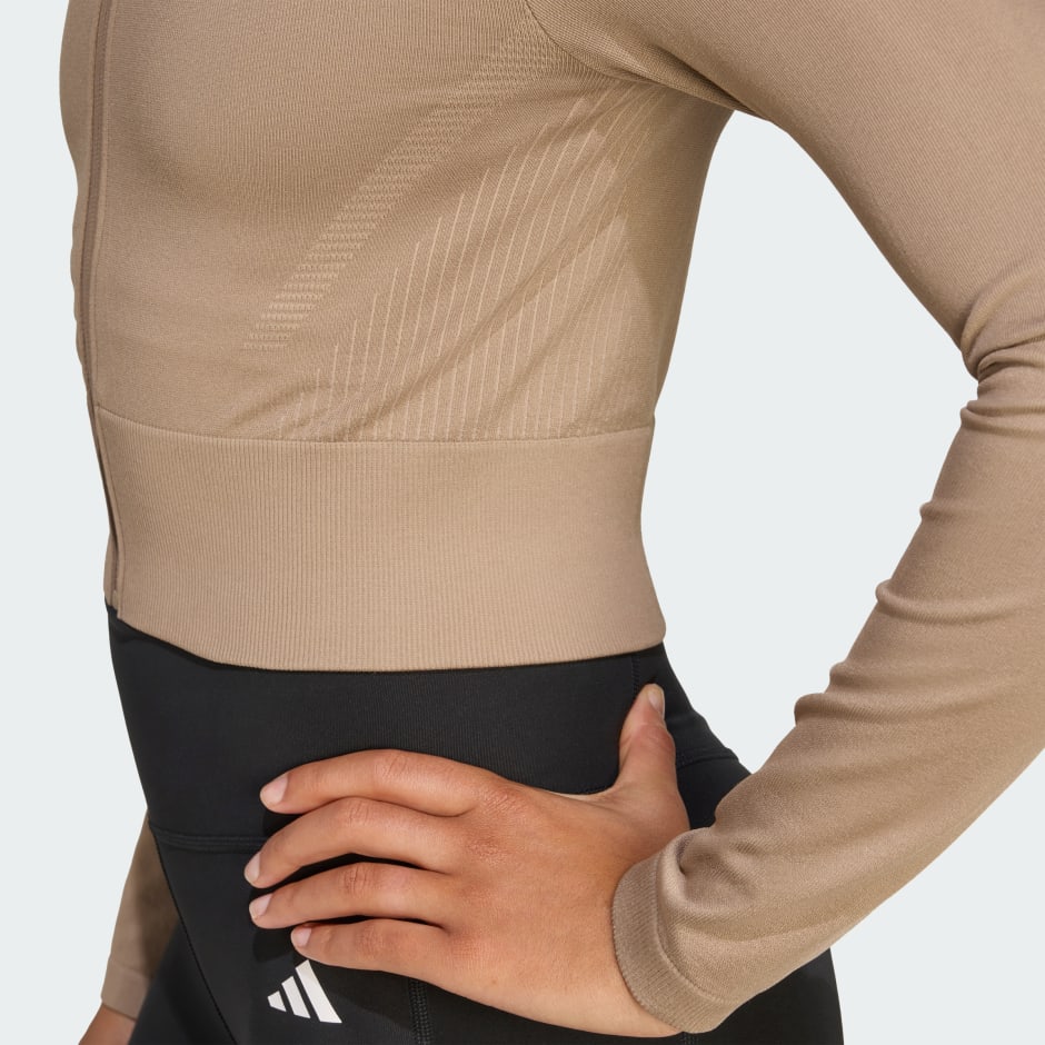 Workout Essentials Full-Zip Knit Jacket