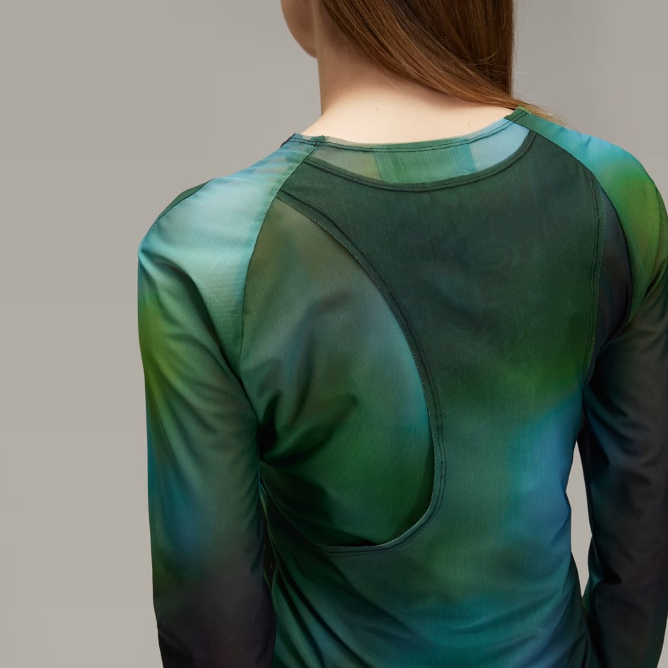 Y-3 Allover Print Mesh Fitted Tee