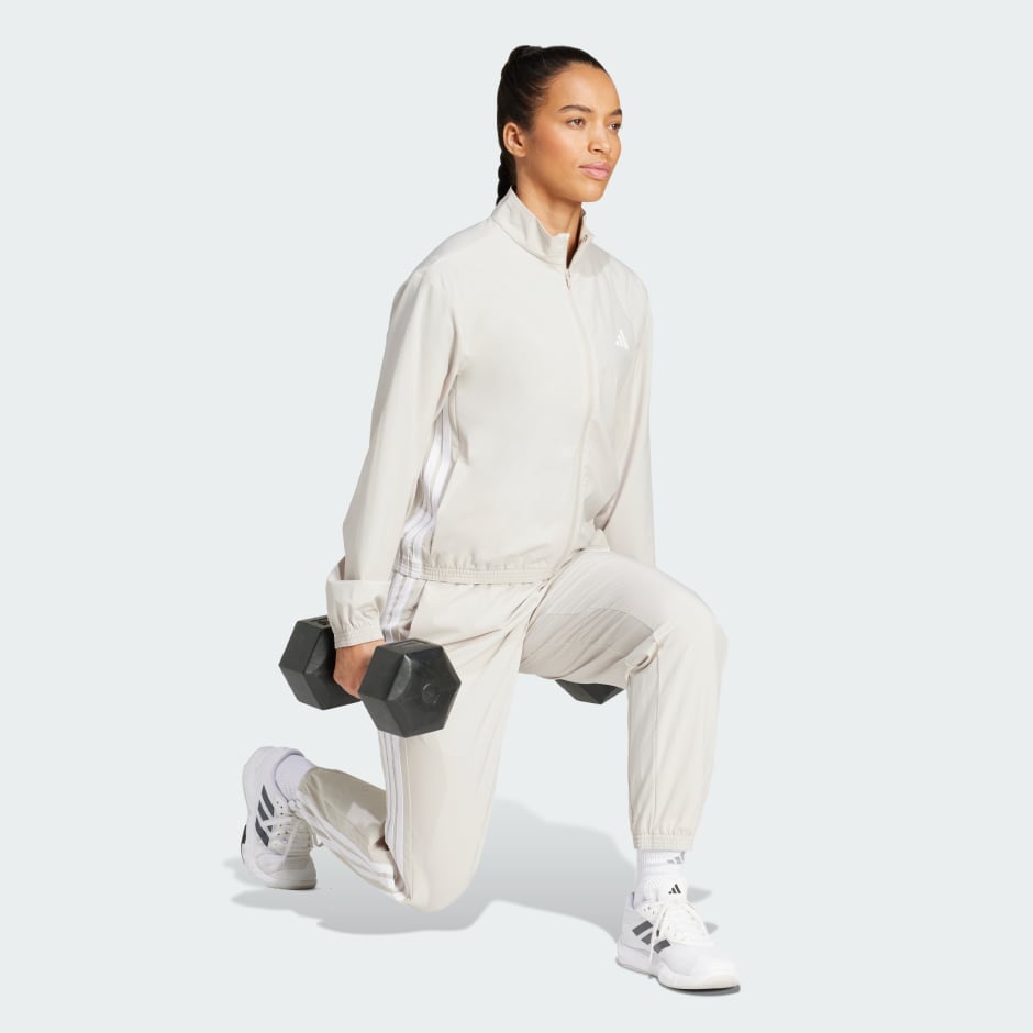 【Adidas】Train Essentials 3-Stripes Woven Warm-Up Jacket adidas mens Essentials Warm-Up 3-Stripes Track Jacket SHIRT