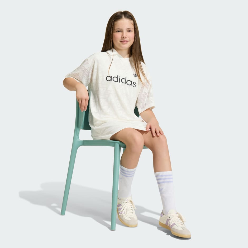 LOOSE BATWING LACE T-SHIRT DRESS