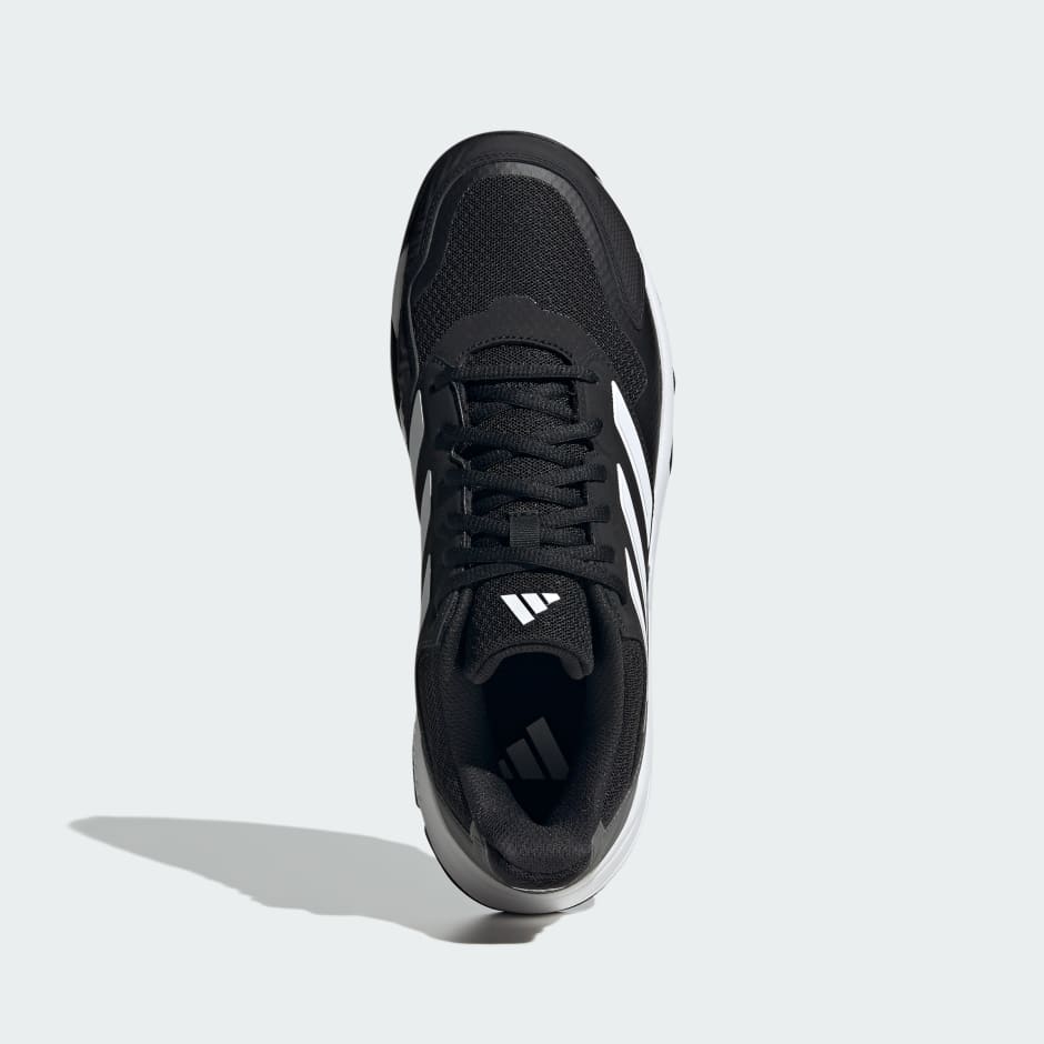 Adidas black deals tennis shoes