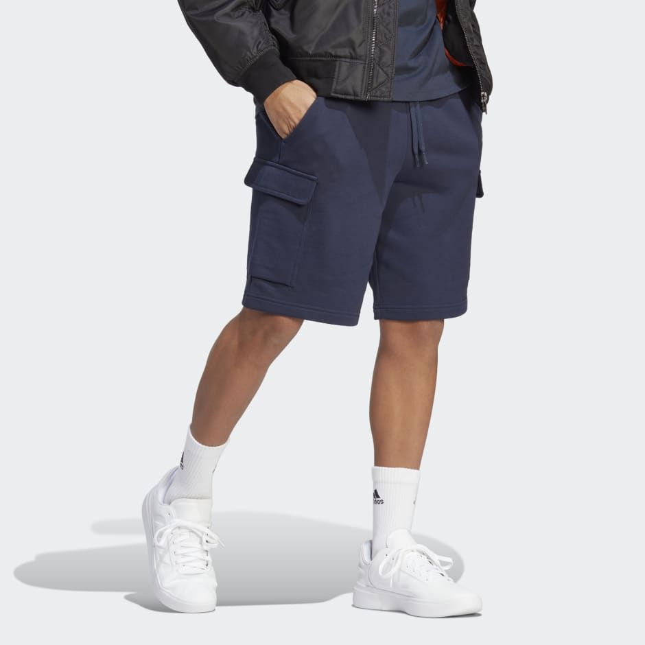 Essentials French Terry Cargo Shorts image number null
