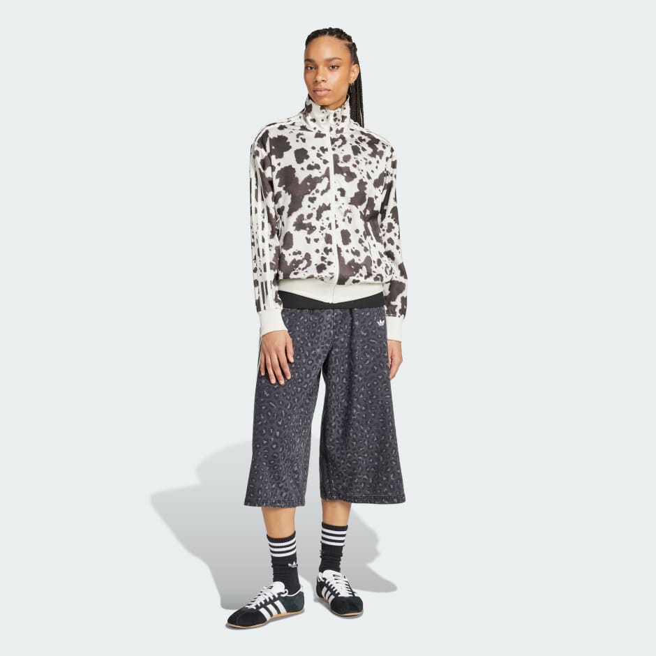 Originals Satin Cow Print Track Top