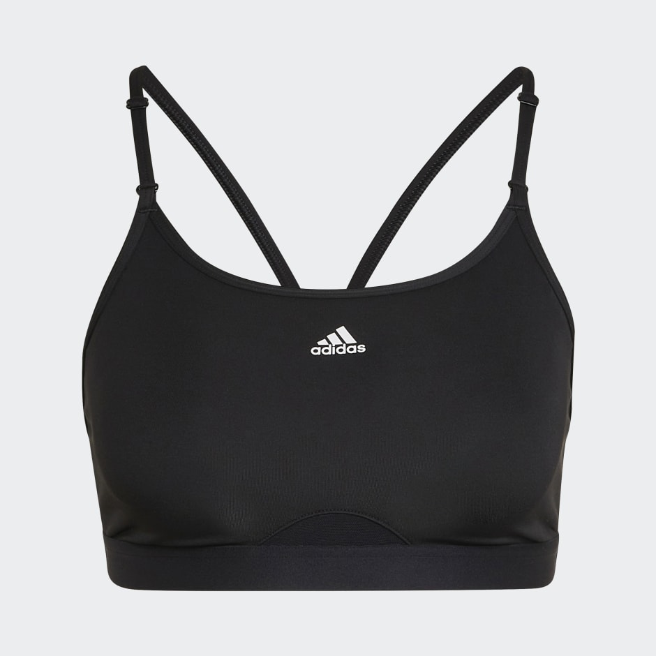 adidas Aeroreact Training Light-Support Bra - Black