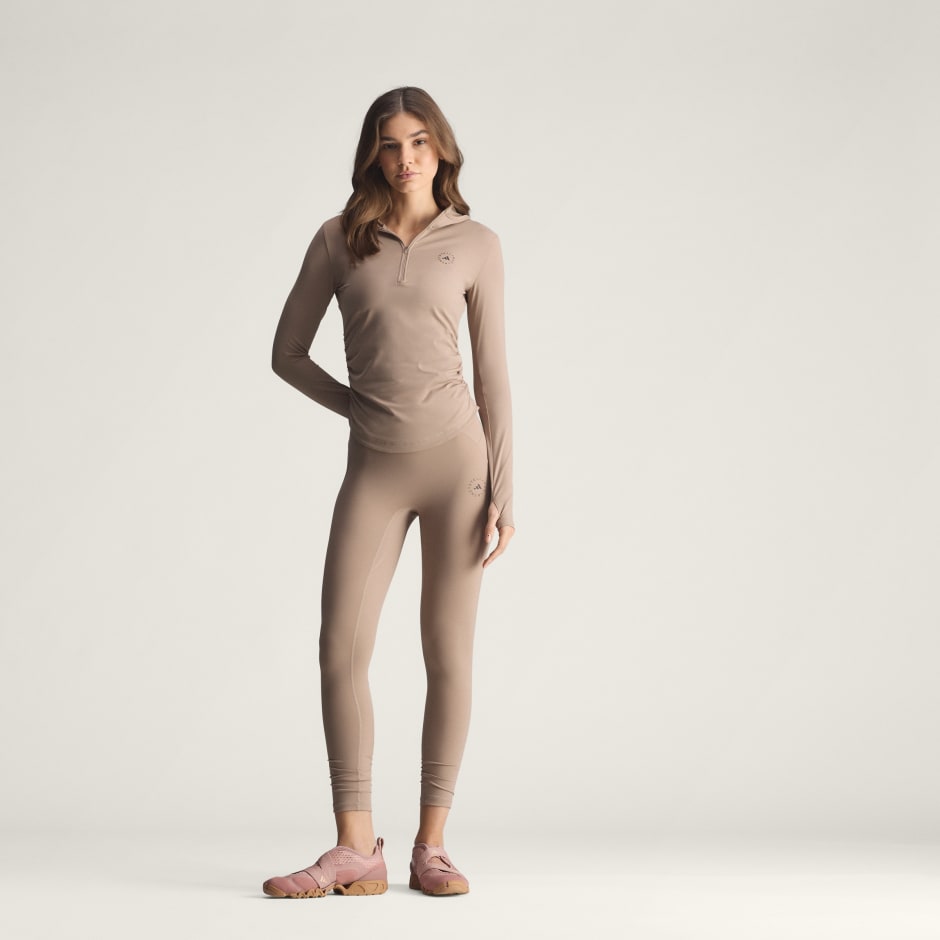 adidas by Stella McCartney Studio Ruched Long Sleeve Top