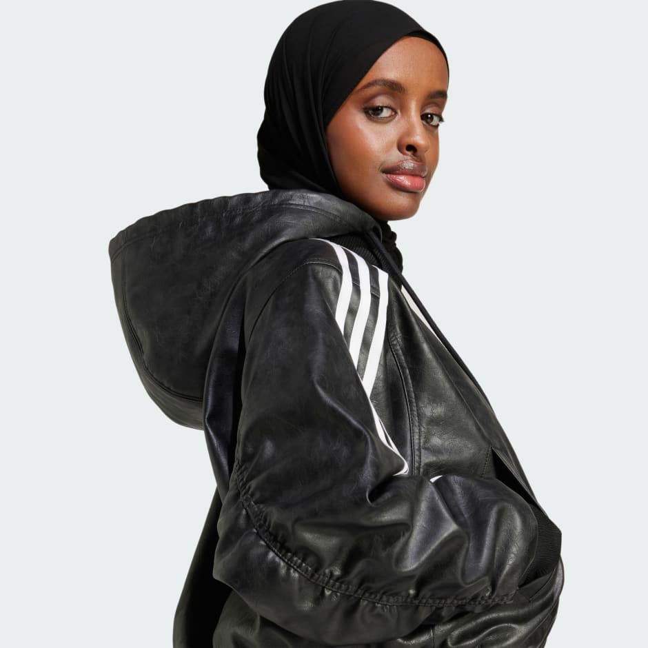 Adilenium Season 3 Vintage Faux Leather Jacket - Black