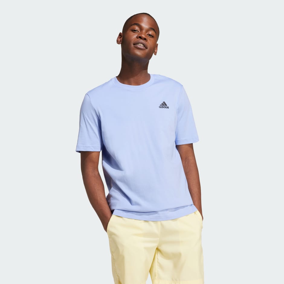 Essentials Single Jersey Embroidered Small Logo Tee