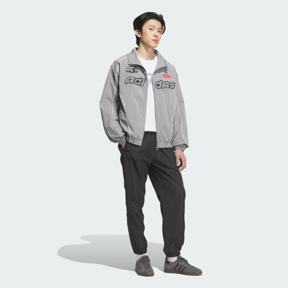 Racing V-Day Woven Jacket - Grey | adidas Hong Kong