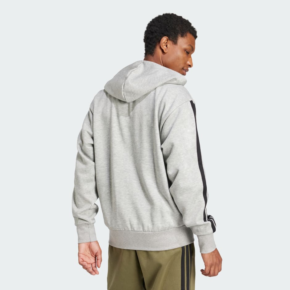 Essentials 3-Stripes Fleece Hoodie