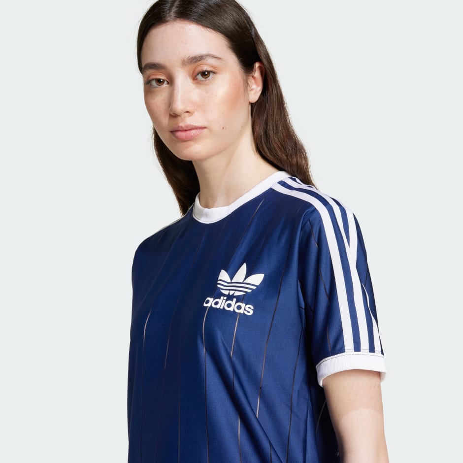 Adicolor 三間細條紋 T 裇