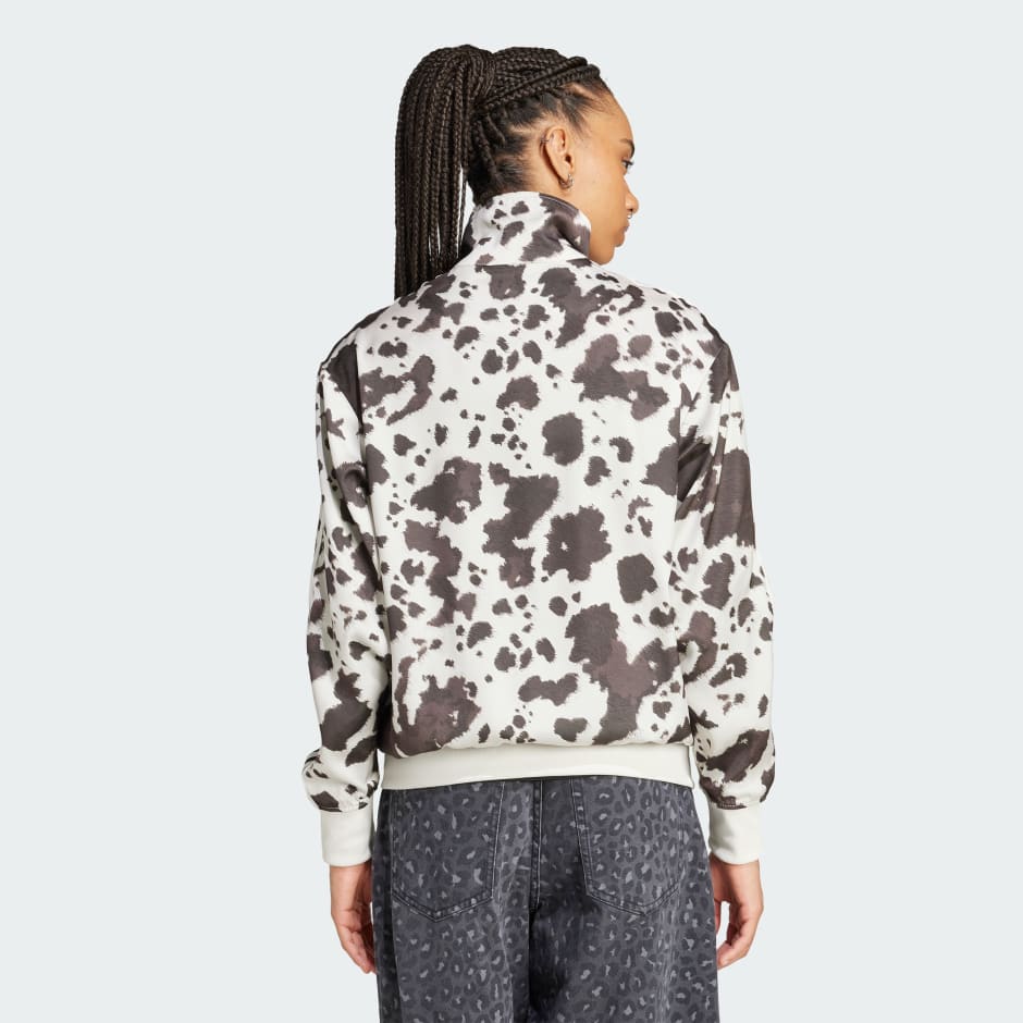 Originals Satin Cow Print Track Top
