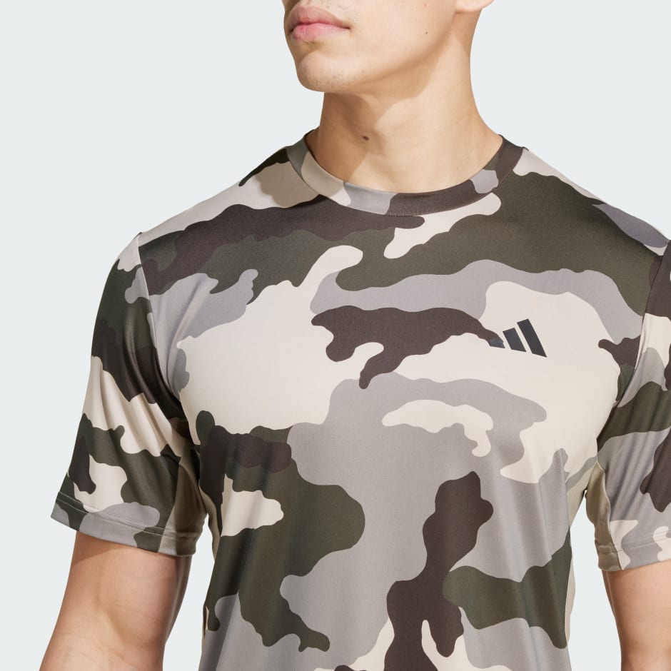 Train Essentials Camo Allover Print Tee