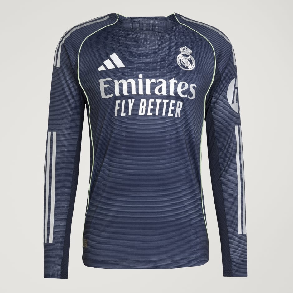 Tricou de deplasare cu m&acirc;necă lungă Real Madrid 25/26 Authentic