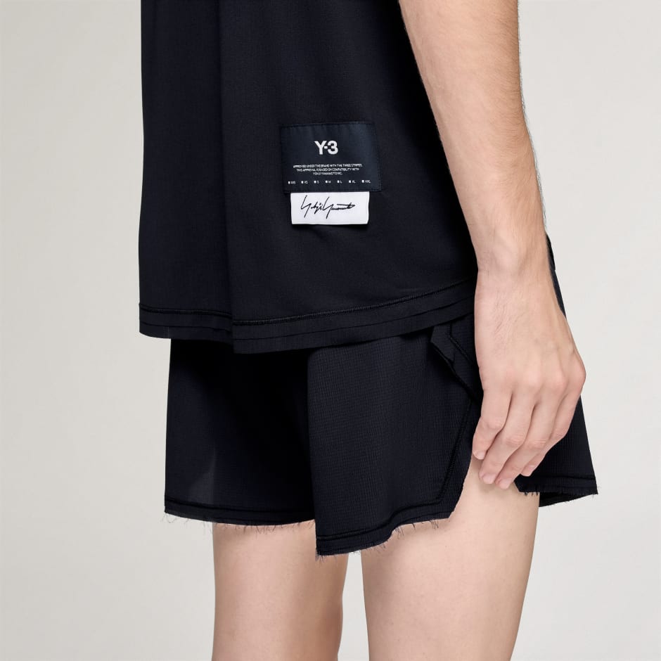 TRICOU Y-3 DE ALERGAT, CU M&Acirc;NECĂ SCURTĂ