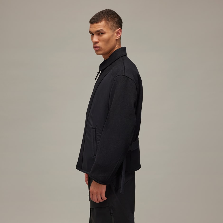 Clothing - Y-3 Melton Nylon Bomber Jacket - Black | adidas Oman