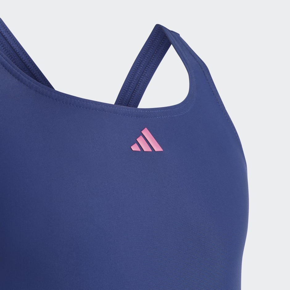 schilder zuur enthousiasme Kids Clothing - Cut 3-Stripes Swimsuit - Blue | adidas Qatar