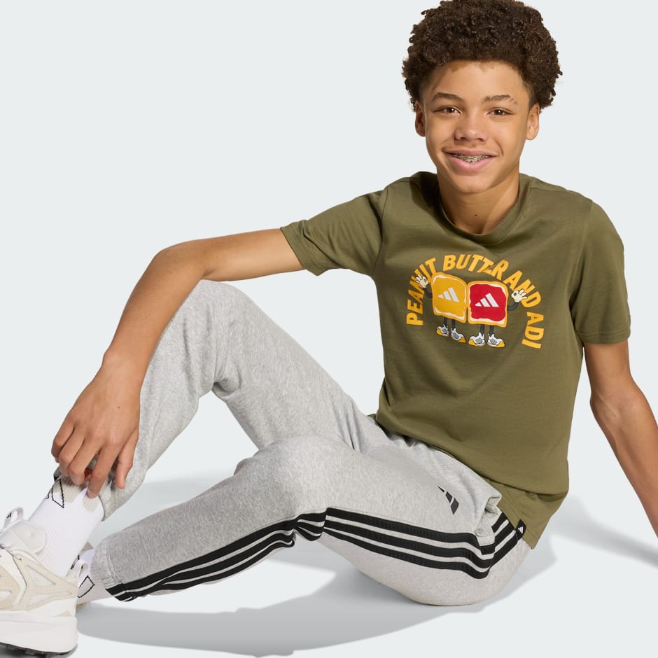 تي شيرت جرافيكي للأطفال برسومات طعام.