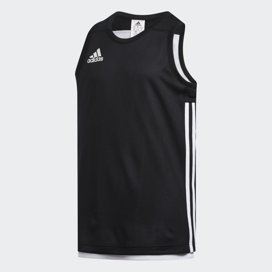 adidas 3G Speed Reversible Basketball Jersey - Black