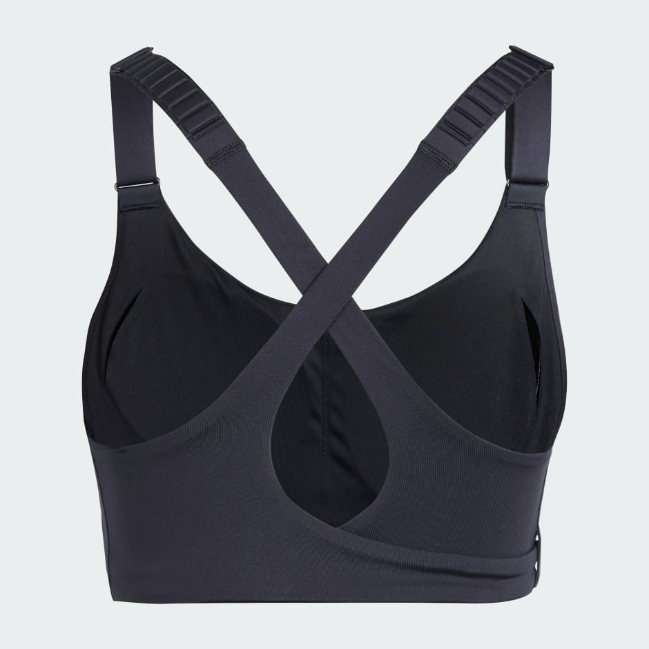 Clothing - FastImpact Luxe Run High-Support Bra - Black | adidas South ...