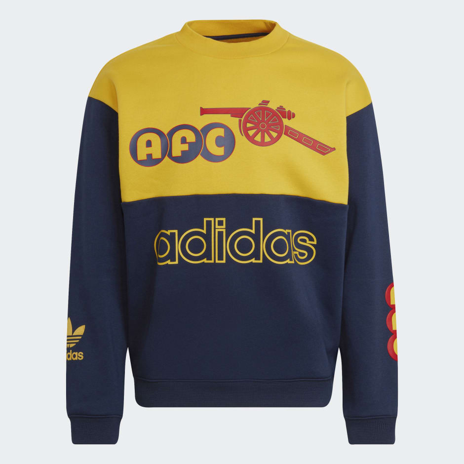 maximizar secuestrar Degenerar adidas Arsenal FC Graphic Crew Sweatshirt - Yellow | adidas KW