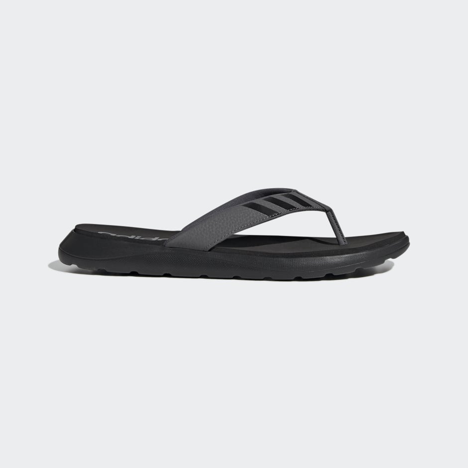 Men's Shoes - Comfort Flip-Flops - Black | adidas Saudi Arabia