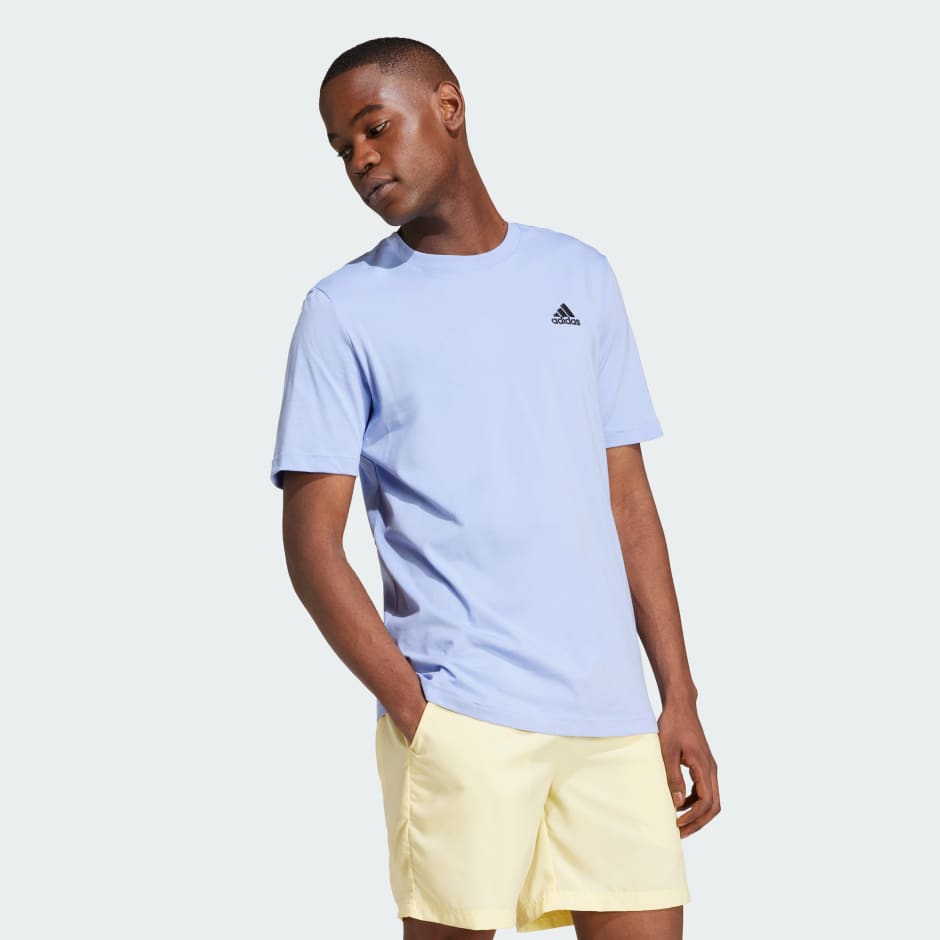 Essentials Single Jersey Embroidered Small Logo Tee