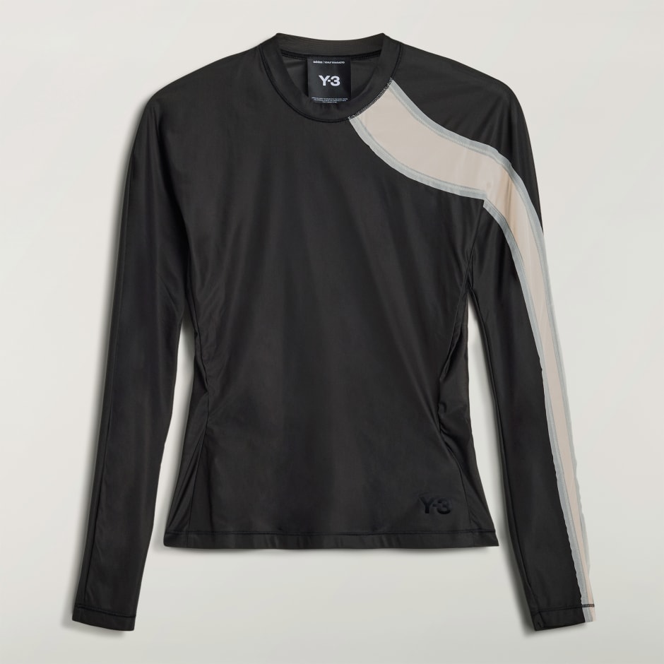 TRICOU CU M&Acirc;NECĂ LUNGĂ Y-3 MESH FITTED