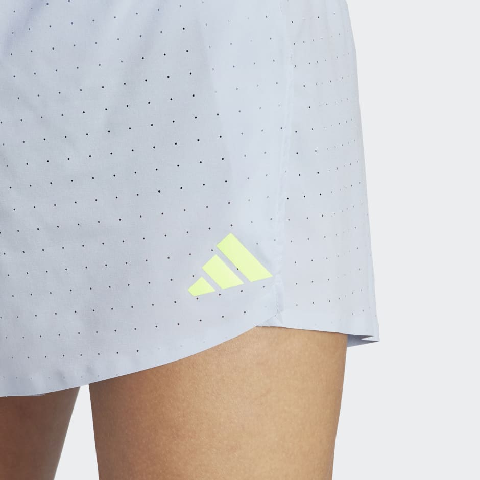 Men's Clothing - Adizero Running Split Shorts - Blue | adidas Saudi Arabia