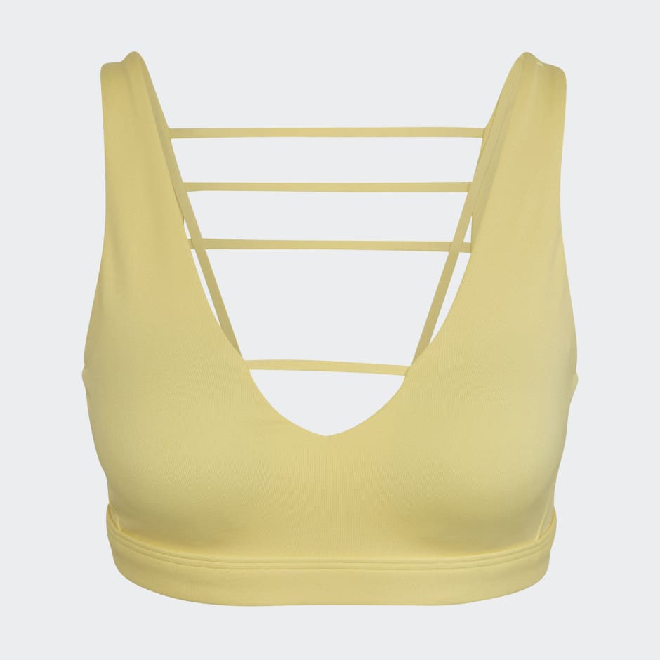 TALA Solasta medium support strappy sports bra in yellow