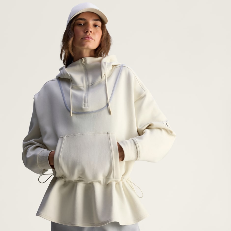 CLOTHING - adidas By Stella McCartney Peplum Hoodie - Beige