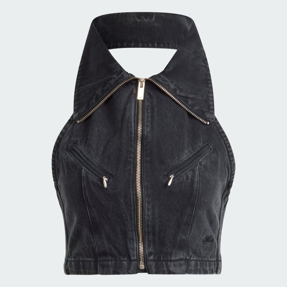 Fashion Montreal Denim Cropped Vest